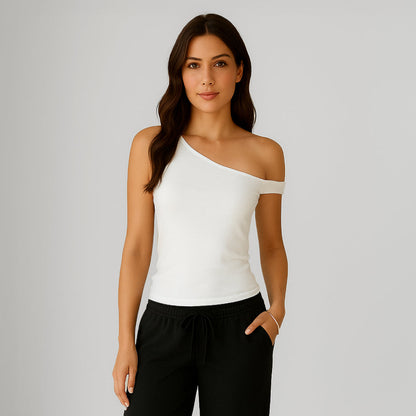 One Shoulder Asymmetrical Tank