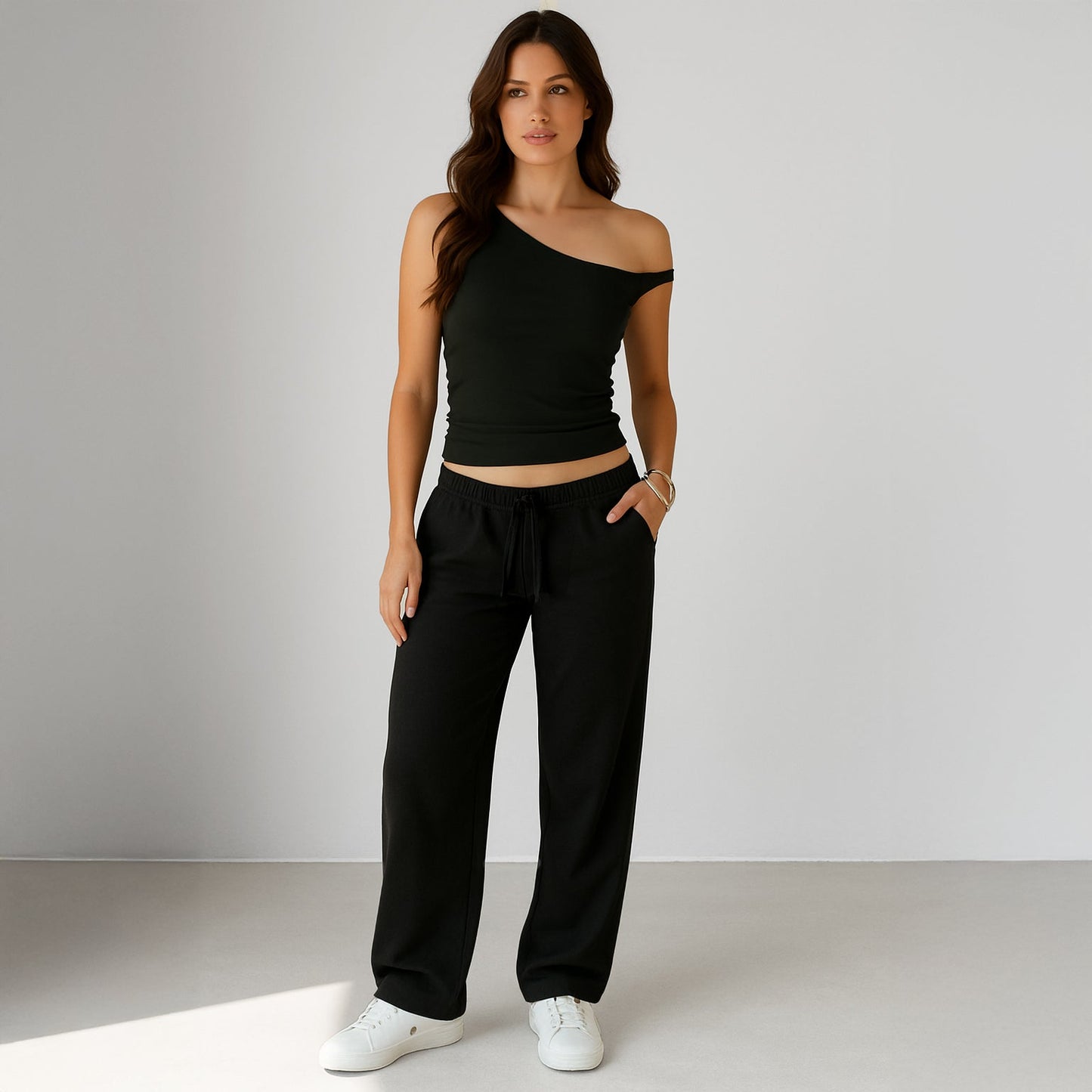 One Shoulder Asymmetrical Tank